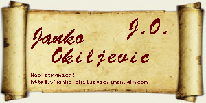 Janko Okiljević vizit kartica